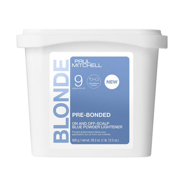 PRE-BONDED LIGHTENER
On and off-scalp blue powder lightener