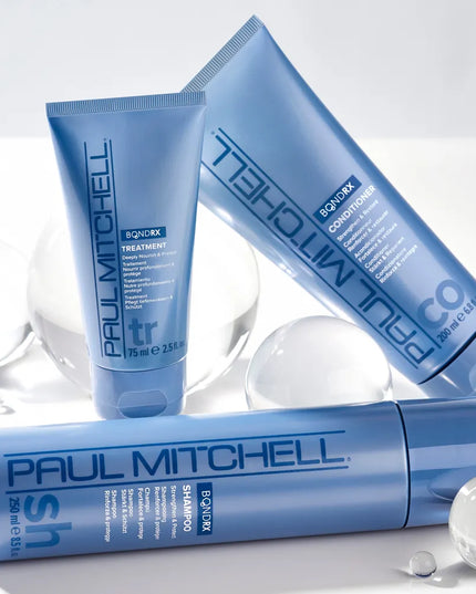 STRENGTHEN & RESTORE
Strengthen chemically treated and damaged hair with Bond Rx Technology. This lightweight conditioner restores strands for hair that’s softer and more manageable. The Bond Rx Professional Treatment contains patented technology, which is activated by heat, targets those weak and damaged bonds, crosslinking them to restore strength and resilience to the hair fiber, while ceramides restore the hydrophic layer and seal the cuticle.