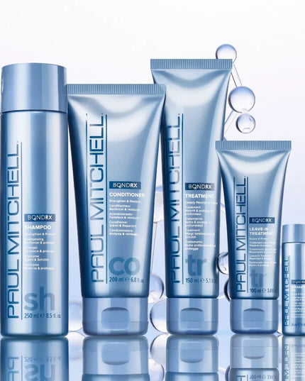 STRENGTHEN & RESTORE
Strengthen chemically treated and damaged hair with Bond Rx Technology. This lightweight conditioner restores strands for hair that’s softer and more manageable. The Bond Rx Professional Treatment contains patented technology, which is activated by heat, targets those weak and damaged bonds, crosslinking them to restore strength and resilience to the hair fiber, while ceramides restore the hydrophic layer and seal the cuticle.