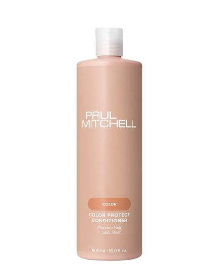 Color Protect Conditioner
Prevents Fade + Adds Shine

Lightweight formula ideal for color-treated hair. Sunflower extract helps prevent sun damage and extend the life of hair color. Detangles and helps strengthen strands.