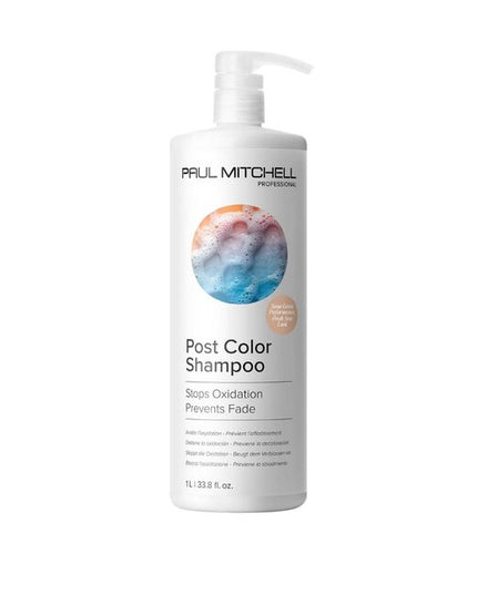 This shampoo is specifically designed to be used following a color service to effectively remove all residue from the hair and scalp, stop the oxidation process and extend the life of hair color.