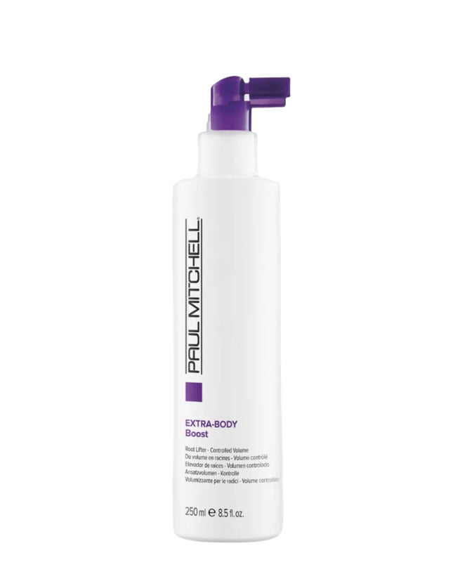 This root lifting spray is designed with firm-holding, water soluble resins and panthenol to provide maximum volume and fullness.