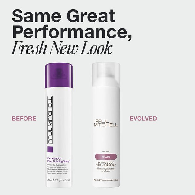 Humidity Resistance + Fullness

Volumizing hairspray delivers maximum staying power and humidity resistance. Creates texture and fullness with high shine.
