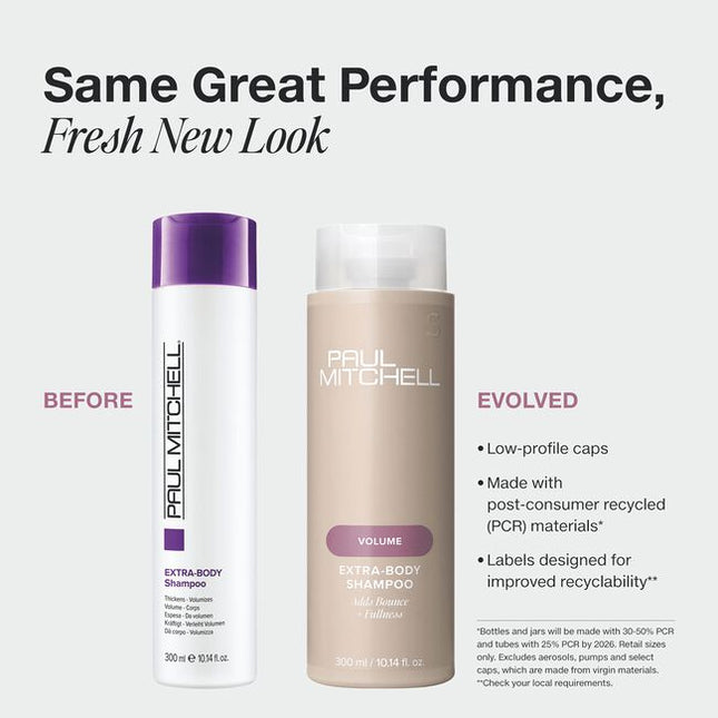 Adds Bounce + Fullness

Volumizing shampoo ideal for fine hair gently cleanses, builds body and improves manageability.