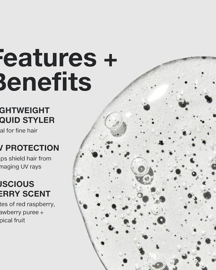 Lightweight Thickening + Fullness
Styling liquid creates voluminous looks with softness and shine.