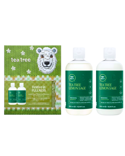 Festive in Fullness Set Includes:
(1) - Lemon Sage Thickening Shampoo, 10.14 fl. oz.
(1) - Lemon Sage Thickening Conditioner, 10.14 fl. oz.