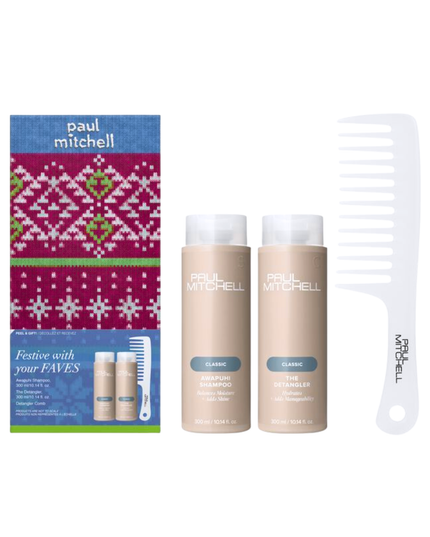 Festive with Your Faves Set Includes:
(1) - Awapuhi Shampoo Original, 10.14 fl. oz.
(1) - The Detangler, 10.14 fl. oz.
(1) - Detangler Comb