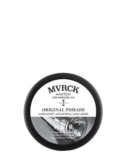 Universal pomade with medium hold.