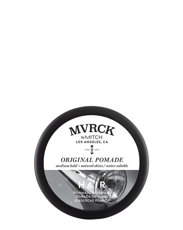 Universal pomade with medium hold.