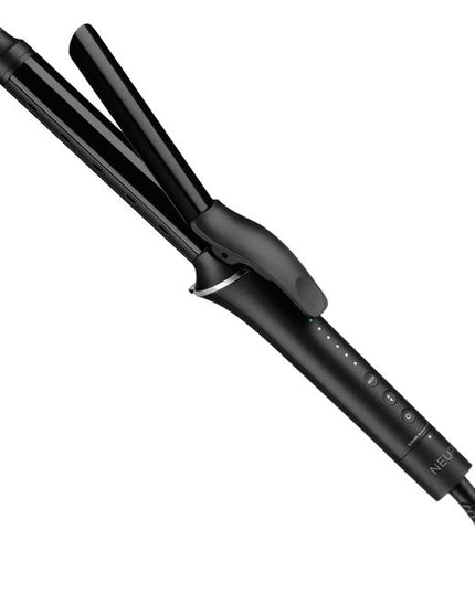 Customizable tension for defined, bouncy curls. Designed with a TensionTune Dial, the Neuro Curl+ delivers customizable clip tension for every hair type. NeutraHeat™ Technology ensures even heat across the ion-enhanced CeraShine ceramic barrel to help speed up styling and minimize damage. Say hello to shiny, lasting curls.