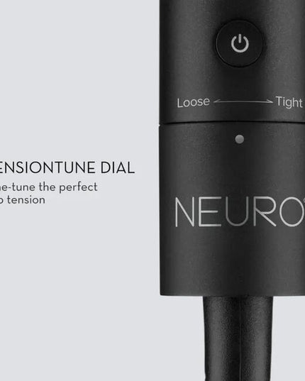 Customizable tension for defined, bouncy curls. Designed with a TensionTune Dial, the Neuro Curl+ delivers customizable clip tension for every hair type. NeutraHeat™ Technology ensures even heat across the ion-enhanced CeraShine ceramic barrel to help speed up styling and minimize damage. Say hello to shiny, lasting curls.