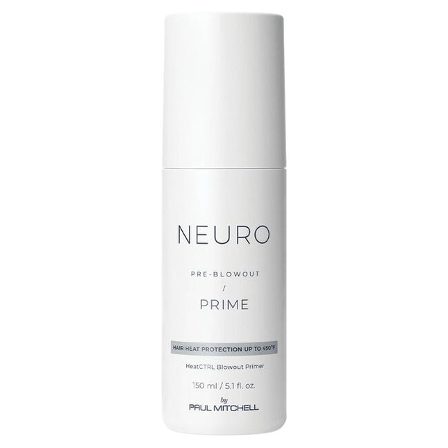 Prep hair for the perfect blowout! Neuro Prime HeatCTRL Blowout Primer protects against heat damage from blow-drying with HeatCTRL Technology— John Paul Mitchell System's exclusive heat-activated blend that delivers advanced thermal protection up to 450°F, so you get all of the styling power and silky-smooth, shiny results without the damage.