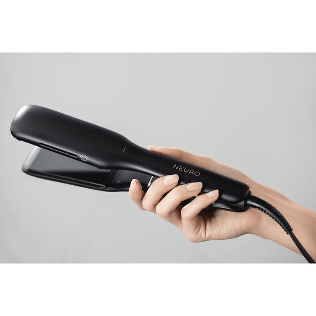 Neuro Smooth+ 1.75” Professional Straightening Styling Iron. Extra-wide plates for faster styling. Smooth and straighten long, thick or curly hair faster with the Neuro Smooth+ 1.75”.* NeutraHeat™ Technology delivers even heat across ion-enhanced ceramic plates to eliminate hotspots and help minimize damage. Create shiny, frizz-free results with just one snag-free pass. That's simple styling!
*Compared to the Neuro Style+ 1” Straightening Styling Iron.