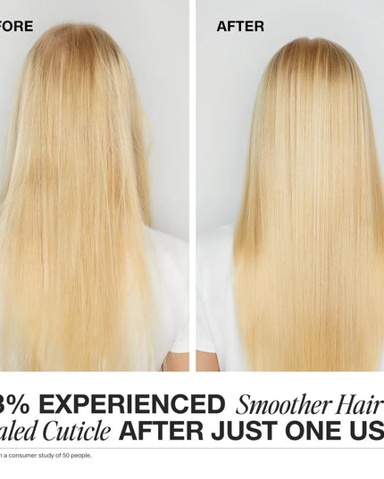 Create instant sleekness with just one use. Seals the cuticle and adds beautiful shine. Infused with plant-derived squalane to replenish moisture and control frizz.