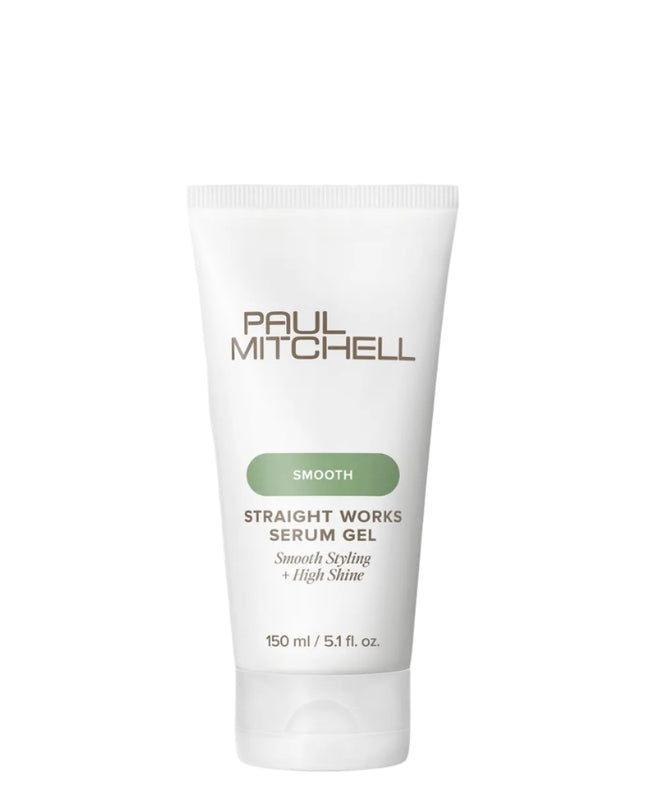 Smooth naturally wavy or curly hair. Helps leave hair soft, sleek and straight.