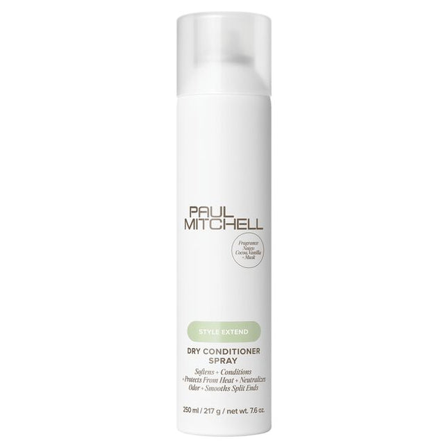 Lightweight dry conditioner spray instantly absorbs into hair for a second day style refresh. Smooths frizz, softens strands and adds shine. Leaves hair with a warm amber gourmand fragrance.