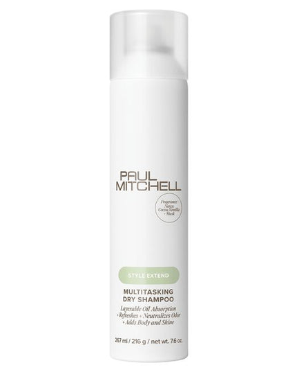 Absorbs oil at the roots and adds soft body and shine. Leaves hair with a warm amber gourmand fragrance.
