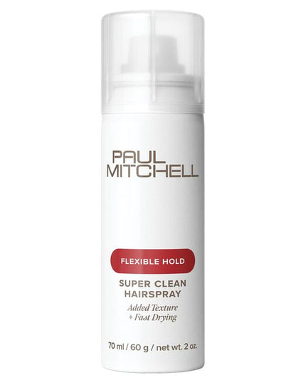 Paul Mitchell Super Clean Extra Hairspray
Long-Lasting + Dry Finish

Quick-drying, strong-hold hairspray locks hair in place with added volume and a shiny finish.