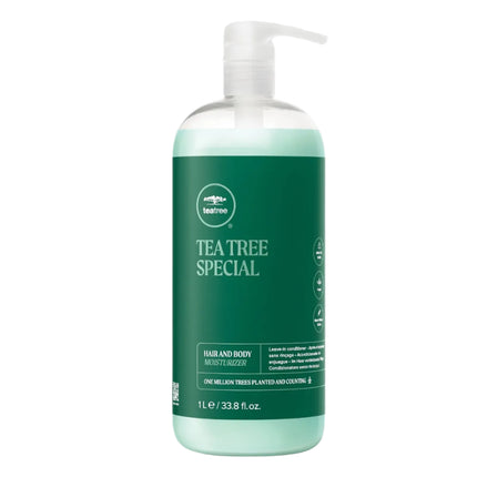 Tea Tree Special Hair & Body Moisturizer - Tingle from head to toe. This moisturizer for hair and body contains tea tree oil, peppermint and lavender to soothe skin and leave hair smelling great. Use it as a body lotion to cool, rejuvenate and hydrate skin or as a leave-in conditioner to quench dry strands. Added bonus: It also makes a great post-shave soother. Ideal for all hair and skin types.