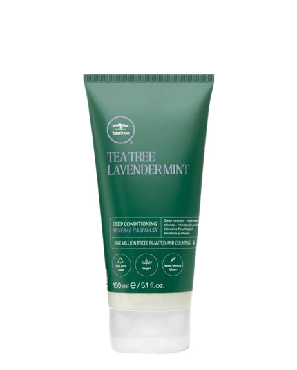 LAVENDER MINT DEEP CONDITIONING HAIR MASK - An indulgent treat for dry hair, this deep conditioning hair mask helps strengthen and hydrate strands. This creamy, ultra-rich formula contains natural French clay with nourishing, restorative minerals that help strengthen and hydrate hair. Added bonus: Calms the senses with the comforting fragrance of lavender, mint and tea tree oil.