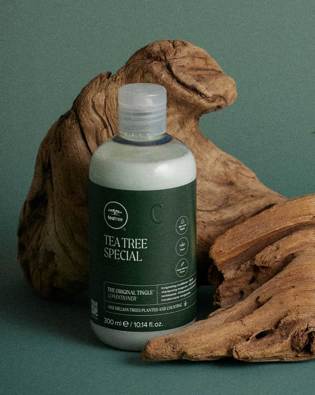 Tea Tree Special Conditioner - Your hair deserves special treatment. Renew and revive with the refreshing tingle of this invigorating conditioner. It contains a moisturizing botanical blend that helps to soften, smooth and tackle tangles for instant manageability. The fresh scent of tea tree oil, peppermint and lavender invigorates the scalp and leaves hair smelling great.