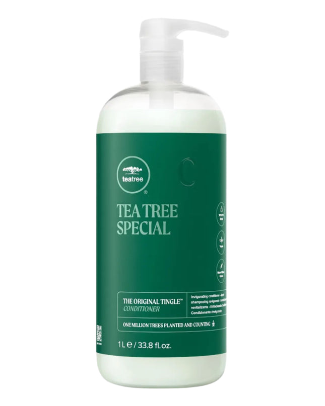 Tea Tree Special Conditioner - Your hair deserves special treatment. Renew and revive with the refreshing tingle of this invigorating conditioner. It contains a moisturizing botanical blend that helps to soften, smooth and tackle tangles for instant manageability. The fresh scent of tea tree oil, peppermint and lavender invigorates the scalp and leaves hair smelling great.