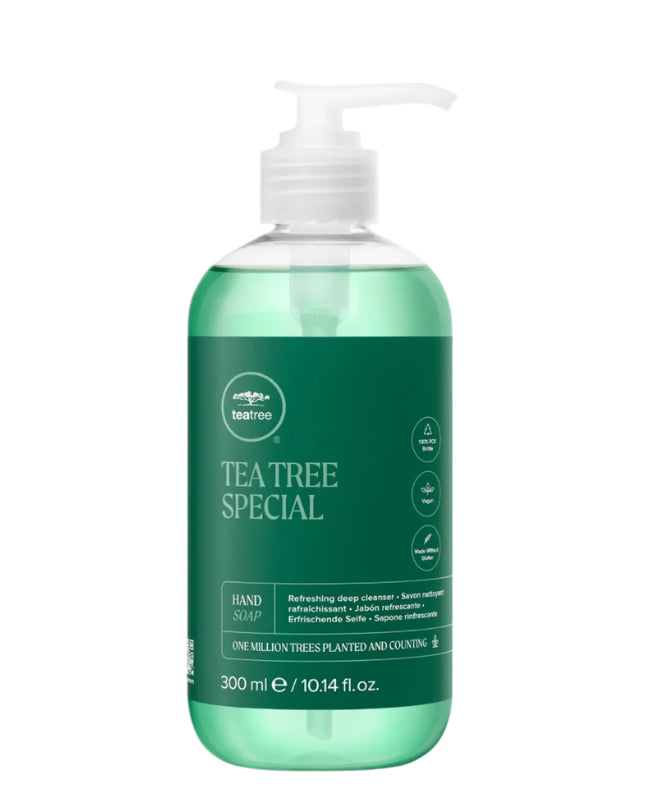 Tea Tree Special Hand Soap - Wash away dirt and grime. This refreshing liquid hand wash with tea tree oil deep cleans hands and invigorates the senses with the reviving scent of lavender, tea tree and peppermint.