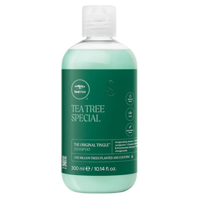 Ordinary shampoos need not apply! Get a head start every morning and experience the invigorating tingle of this #1 best-selling Tea Tree Shampoo. It contains special ingredients and tea tree oil to help wash away impurities, leaving hair fresh, clean, and full of vitality and luster. Tea tree oil, peppermint, and lavender refresh the scalp and leave hair smelling great.