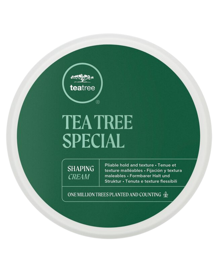 Tea Tree Special Shaping Cream - Get hair into shape with pliable definition that’s like putty in your hands. This hair styling cream locks in style with long-lasting hold, a strong matte finish. It has mesh-like fibers that define and separate while botanical ingredients invigorate and leave hair smelling great.
