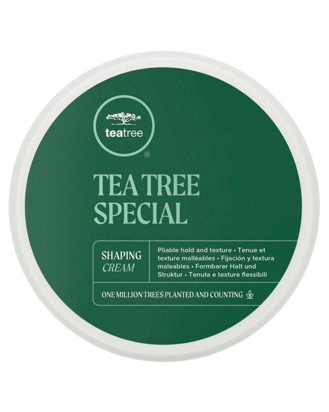 Tea Tree Special Shaping Cream - Get hair into shape with pliable definition that’s like putty in your hands. This hair styling cream locks in style with long-lasting hold, a strong matte finish. It has mesh-like fibers that define and separate while botanical ingredients invigorate and leave hair smelling great.