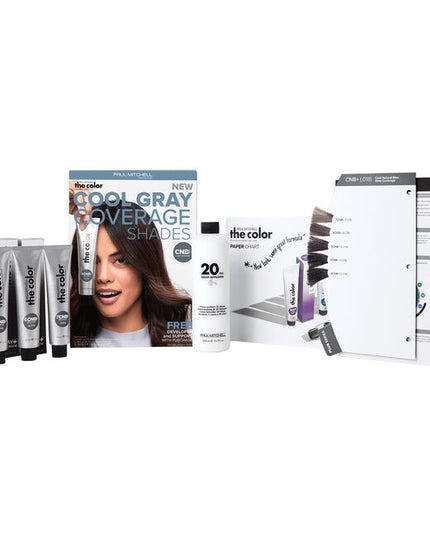 The Color Super Cool Stylist Kit Includes:

(1) - The Color Paper Chart CNB+
(1) - The Color Swatch Book Insert CNB+
(1) - The Color Cream Developer 20 Vol., 16.9 fl. oz.
