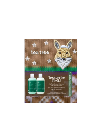 Treasure the Tingle Set Includes:

(1) - Tea Tree Special Shampoo, 10.14 fl. oz.
(1) - Tea Tree Special Conditioner, 10.14 fl. oz.