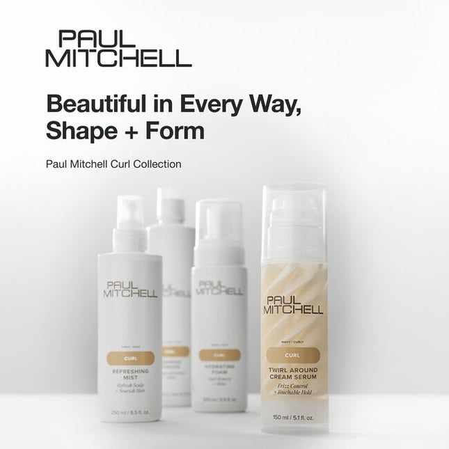 Frizz Control + Touchable Hold
Define and enhance waves and curls. The dual formula of hydrating cream and smoothing serum creates soft, shiny, frizz-free curls without stiffness.
