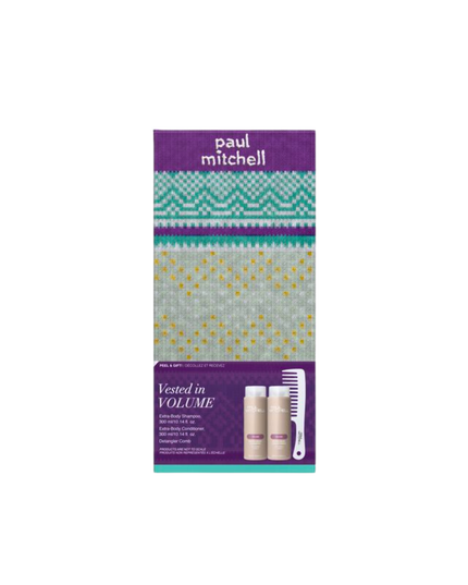 Vested in Volume Set Includes:
(1) - Extra-Body Shampoo, 10.14 fl. oz.
(1) - Extra-Body Conditioner, 10.14 fl. oz.
(1) - The Detangler Comb
