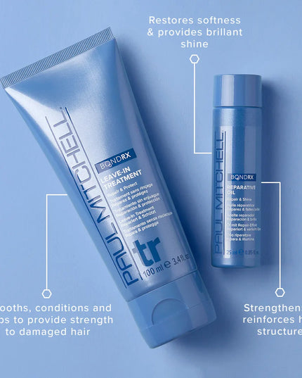 Repair, condition and fortify damaged hair with instant softness and frizz control. This lightweight leave-in treatment is infused with Bond Rx Technology to help repair and reinforce hair. Formulated with heat protection to help prevent further damage.