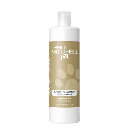 PAUL MITCHELL® PET SOOTHING OATMEAL CONDITIONER - Treat your pet to the soothing power of aloe vera extract and oat protein. This rinse-out conditioner calms and moisturizes for a soft, smooth, brushable coat.