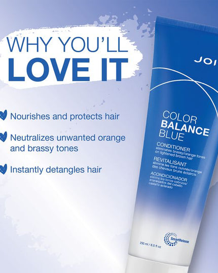 Keep golden brunette highlights free of those unwanted brassy/orange tones with this color-correcting conditioner; designed to instantly counteract warmth and nourish each strand with strength and hydration.