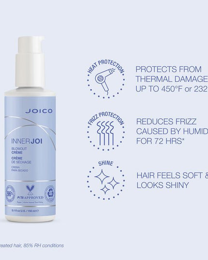 This frizz-busting styler, designed to mindfully protect hair from damaging blow-dryers, gives you exactly what you need, without the harsh additives you don’t. Used to style hair with or without heat, Blowout Crème features 96% naturally-derived, Vegan ingredients.