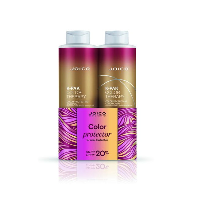 Lock in stunning vibrancy and repair damage in one punch with K-PAK® Color Therapy Color-Protecting Shampoo and Conditioner.