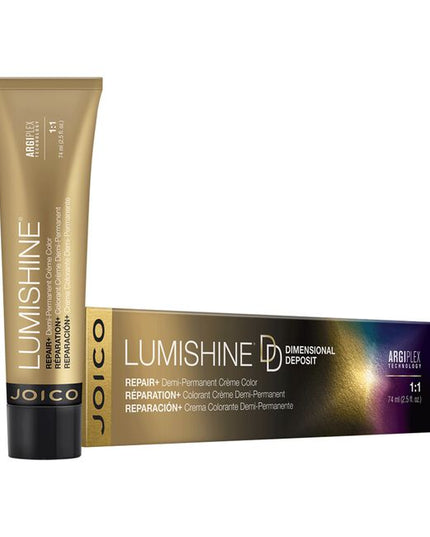 With LumiShine DD Dimensional Deposit Demi-Permanent Crème Color, you can weave the artistry of depth and dimension into every color creation, while restoring maximum hair health and a whole lot of shine. With 20 luscious hues to choose from, creating dimensional color becomes a simple, foolproof, predictable art form. This versatile formula corrects, glazes, glosses, tones, and blends gray.