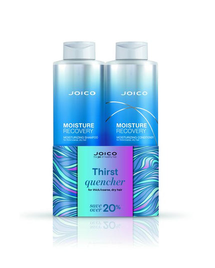Feeling extra thirsty? Dive into Moisture Recovery™ Moisturizing Shampoo and Conditioner, specially formulated to replenish deep moisture to thick and coarse hair.