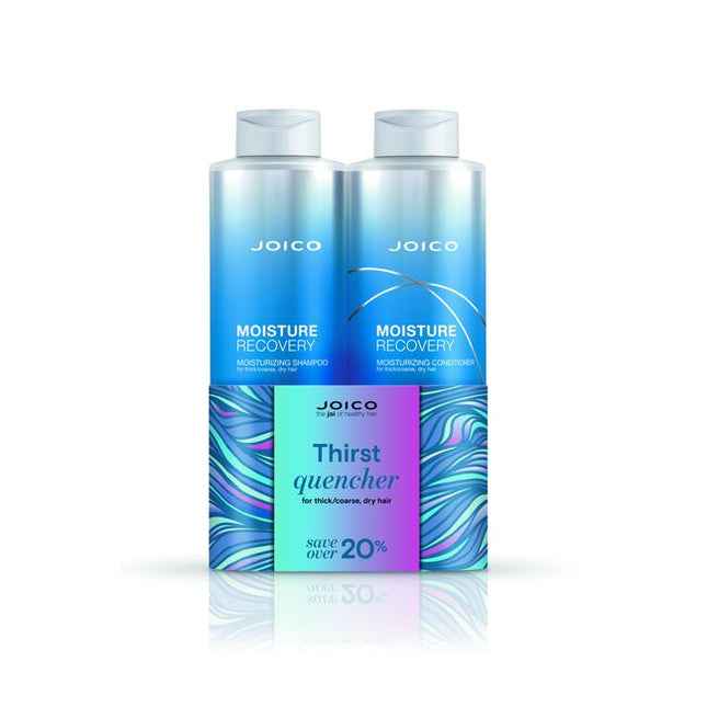 Feeling extra thirsty? Dive into Moisture Recovery™ Moisturizing Shampoo and Conditioner, specially formulated to replenish deep moisture to thick and coarse hair.