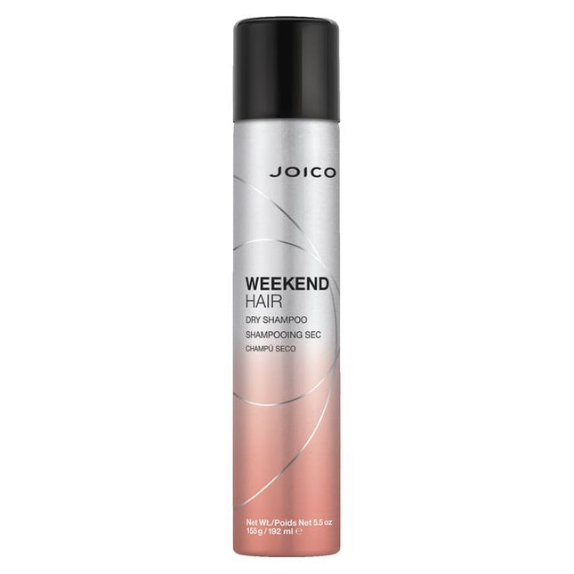 Trade an hour-long full-shampoo-and-style session for a refreshing routine that literally lifts hair up in seconds with Joico Weekend Hair Dry Shampoo. Take a welcome break from time-consuming wet-washes and blowouts without sacrificing an ounce of style. Weekend Hair Dry Shampoo not only extends your ?do for days but doubles the longevity of haircolor* to keep the big fade away. With oil-absorbing ingredients and volume boosters that deliver a gorgeous just-washed fullness, this timesaving spray gives you 