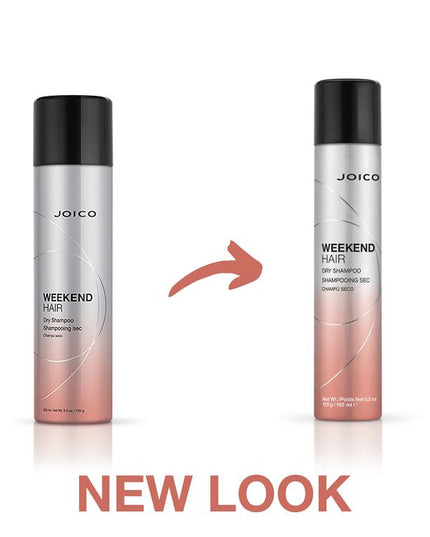 Trade an hour-long full-shampoo-and-style session for a refreshing routine that literally lifts hair up in seconds with Joico Weekend Hair Dry Shampoo. Take a welcome break from time-consuming wet-washes and blowouts without sacrificing an ounce of style. Weekend Hair Dry Shampoo not only extends your ?do for days but doubles the longevity of haircolor* to keep the big fade away. With oil-absorbing ingredients and volume boosters that deliver a gorgeous just-washed fullness, this timesaving spray gives you 