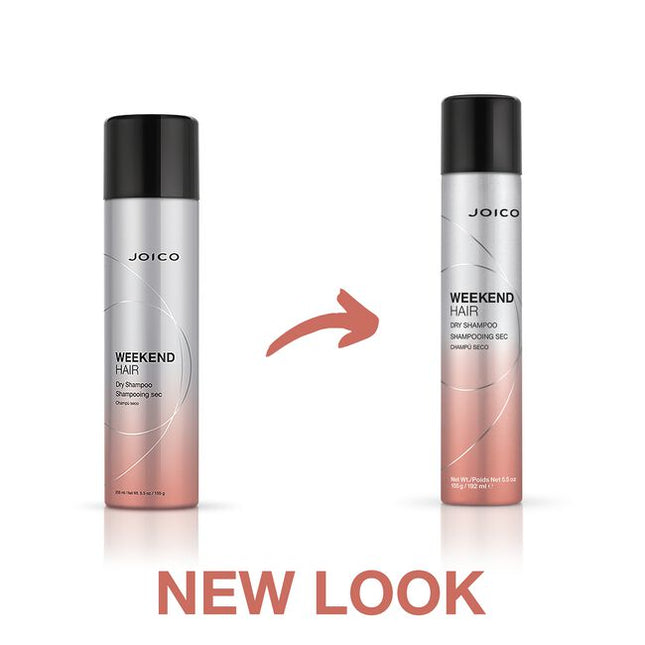 Trade an hour-long full-shampoo-and-style session for a refreshing routine that literally lifts hair up in seconds with Joico Weekend Hair Dry Shampoo. Take a welcome break from time-consuming wet-washes and blowouts without sacrificing an ounce of style. Weekend Hair Dry Shampoo not only extends your ?do for days but doubles the longevity of haircolor* to keep the big fade away. With oil-absorbing ingredients and volume boosters that deliver a gorgeous just-washed fullness, this timesaving spray gives you 