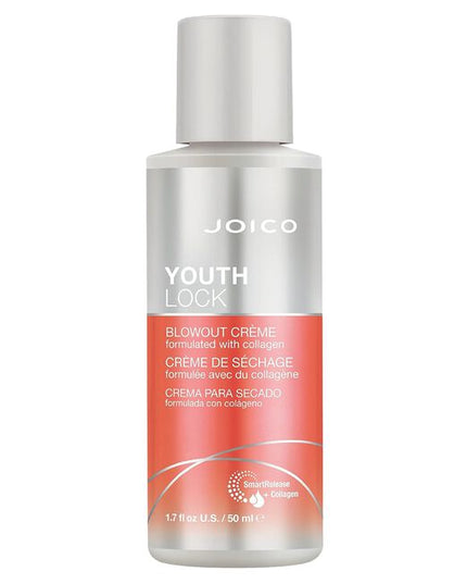 It’s time to embrace a return to shiny, smooth, soft hair with YouthLock Blowout Crème, a collagen-enriched daily protector that safeguards strands from breakage, hair fall, damaging heat tools, and even environmental factors, like humidity and frizz. Reversing the effect of time on your hair, Blowout Crème instantly strengthens and revitalizes to bring back that coveted glow.