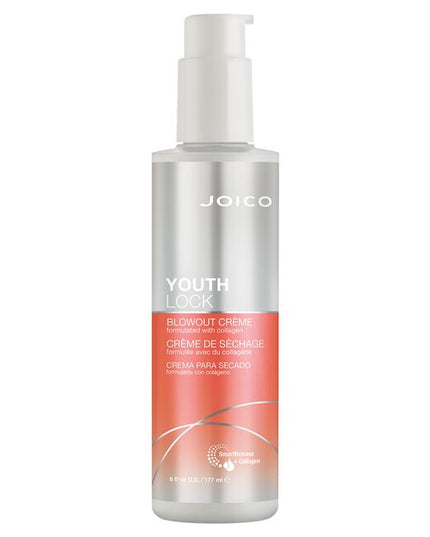It’s time to embrace a return to shiny, smooth, soft hair with YouthLock Blowout Crème, a collagen-enriched daily protector that safeguards strands from breakage, hair fall, damaging heat tools, and even environmental factors, like humidity and frizz. Reversing the effect of time on your hair, Blowout Crème instantly strengthens and revitalizes to bring back that coveted glow.