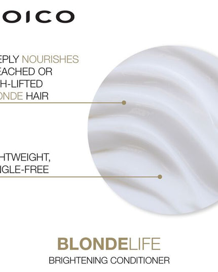 Blonde Life Brightening Conditioner fights off-tones, frizz, and dryness, while delivering the kind of champagne shine that polishes hair to a high gleam without weighing down a single highlighted strand.