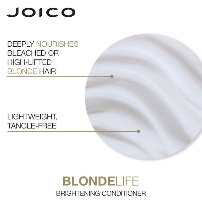 Blonde Life Brightening Conditioner fights off-tones, frizz, and dryness, while delivering the kind of champagne shine that polishes hair to a high gleam without weighing down a single highlighted strand.