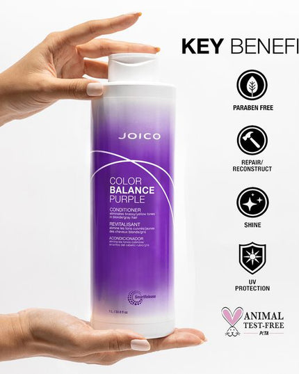 This unique, color-correcting formula preserves cool, icy blondes and silvery grays, with a nourishing, hydrating detangler that actually safeguards the vibrancy of color-treated hair.